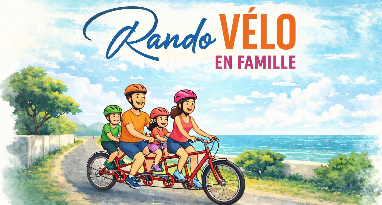 Rando vélo en famille